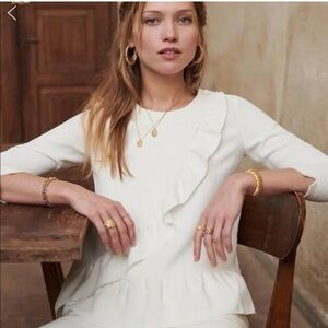 Sézane Jerry Blouse — Ecru